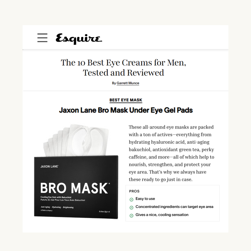 JAXON LANE Bro Mask Eye Gels - Cooling Eye Gels (6 Pack) Mask White Smoke