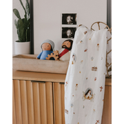 Be A Heart St. Therese of Lisieux Muslin Swaddle Baby Blanket Swaddle Gray