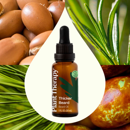 Plant Therapy Hair Therapy Thicker Beard - Beard Oil Hair & Skin Care Seashell 30 mL
