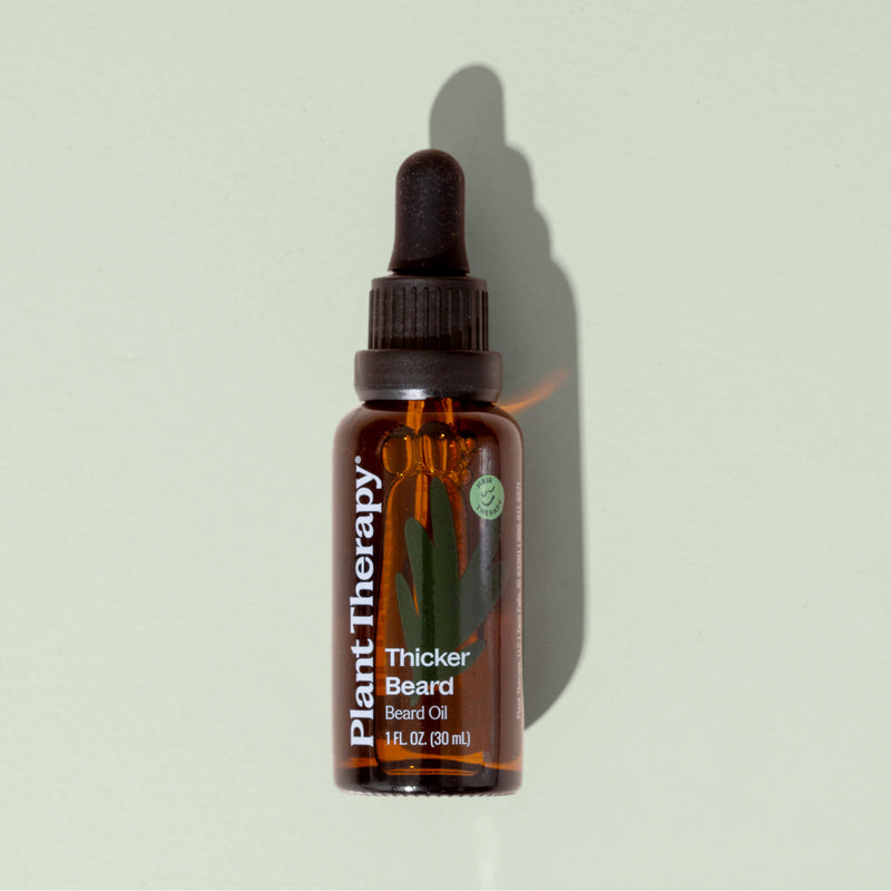 Plant Therapy Hair Therapy Thicker Beard - Beard Oil Hair & Skin Care Light Gray 30 mL