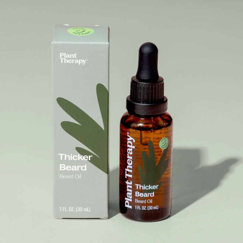 Plant Therapy Hair Therapy Thicker Beard - Beard Oil Hair & Skin Care Gray 30 mL