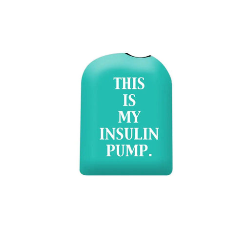 Peelz This is my insulin pump - Teal - Pod Sticker – Pump Peelz Peelz/Stickers Light Sea Green This is my insulin pump - Teal - OmniPod