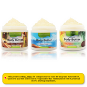 Garner's Garden Body Butter - Natural Fragrance Body Butter White Smoke Ocean Breeze BB / 3 oz (try me),Ocean Breeze BB / 5 oz (medium),Ocean Breeze BB / 10 oz (Large),Brown Sugar BB / 3 oz (try me),Brown Sugar BB / 5 oz (medium),Brown Sugar BB / 10 oz (Large),Tropical Coconut / 3 oz (try me),Tropical Coconut / 5 oz (medium),