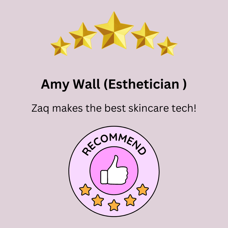 ZAQ Skin & Body ZAQ Zayn 2.0 — 6-in-1 LED & Microcurrent Facial Wand Light Gray