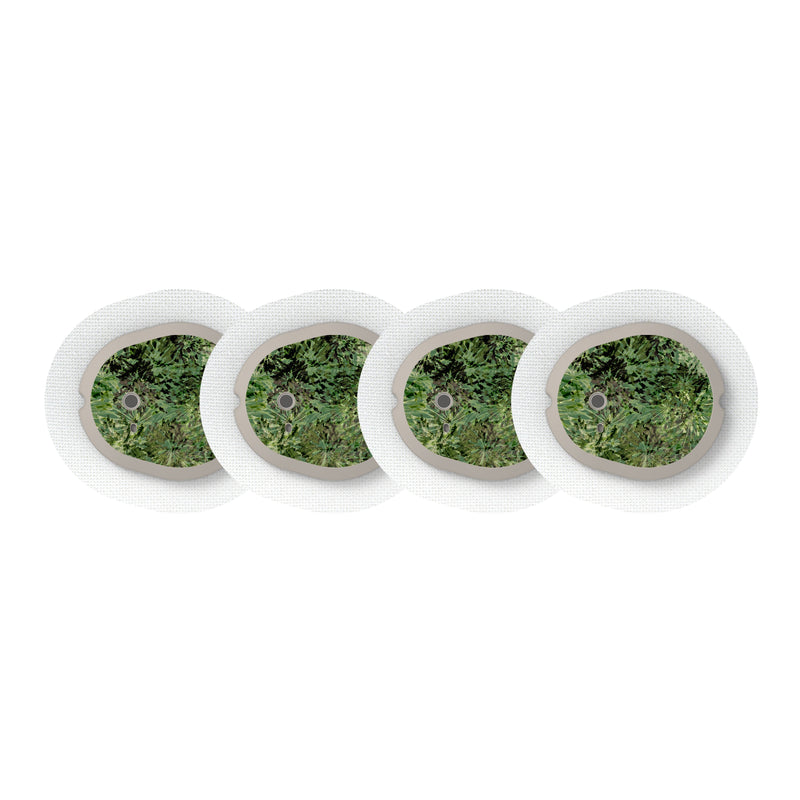 Peelz Tie Dye Camo Designed for the DEXCOM G7 and Stelo Transmitter Peelz/Stickers White Smoke 4-pack (Set of 4 Stickers)