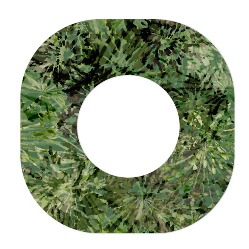 Peelz Tie Dye Camo Dexcom G7 and Stelo Patch Tape - Pump Peelz Patch Medical Tape White Smoke 12-Pack (Set of 12 Patches),4-Pack (Set of 4 Patches)