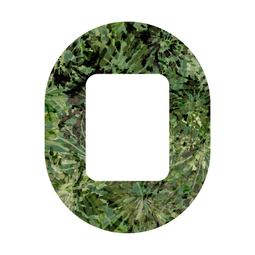 Peelz Tie Dye Camo Tandem Mobi Patch Tape - Pump Peelz Patch Medical Tape White Smoke 12-Pack (Set of 12 Patches),4-Pack (Set of 4 Patches),1-Patch (One Single Patch)