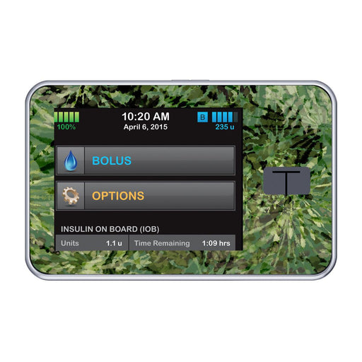 Peelz Tie Dye Camo for Tandem t:slim Peelz/Stickers Black