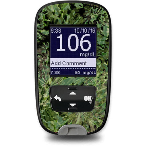 Peelz Tie Dye Camo for the Accu-Chek Guide Glucometer Peelz/Stickers White Smoke