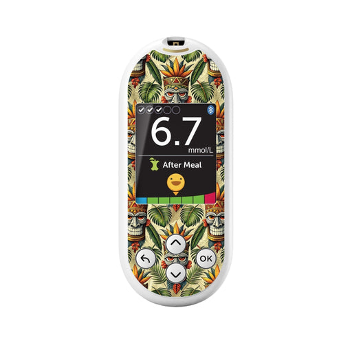 Peelz Tikis for OneTouch Verio Reflect Glucometer Peelz/Stickers White Smoke