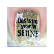 UberChic Beauty New Year New Digits Stamping Plate Gray