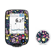 Peelz Tiny Flowers Freestyle Libre 2 Peelz/Stickers White Smoke Receiver + Sensor