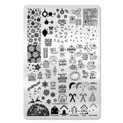 UberChic Beauty Tis The Season Stamping Plate Light Gray