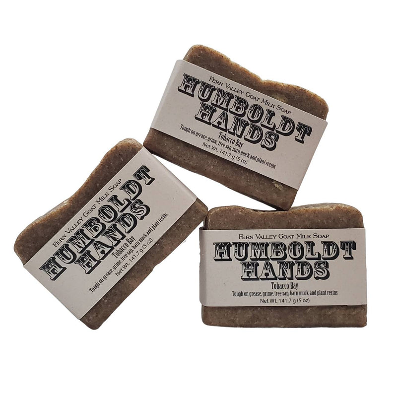 Fern Valley Soap Natural Goat Milk Soap | Humboldt Hands Heavy-Duty Hand Cleaner| Tobacco Bay Goat Milk Soap White Smoke
