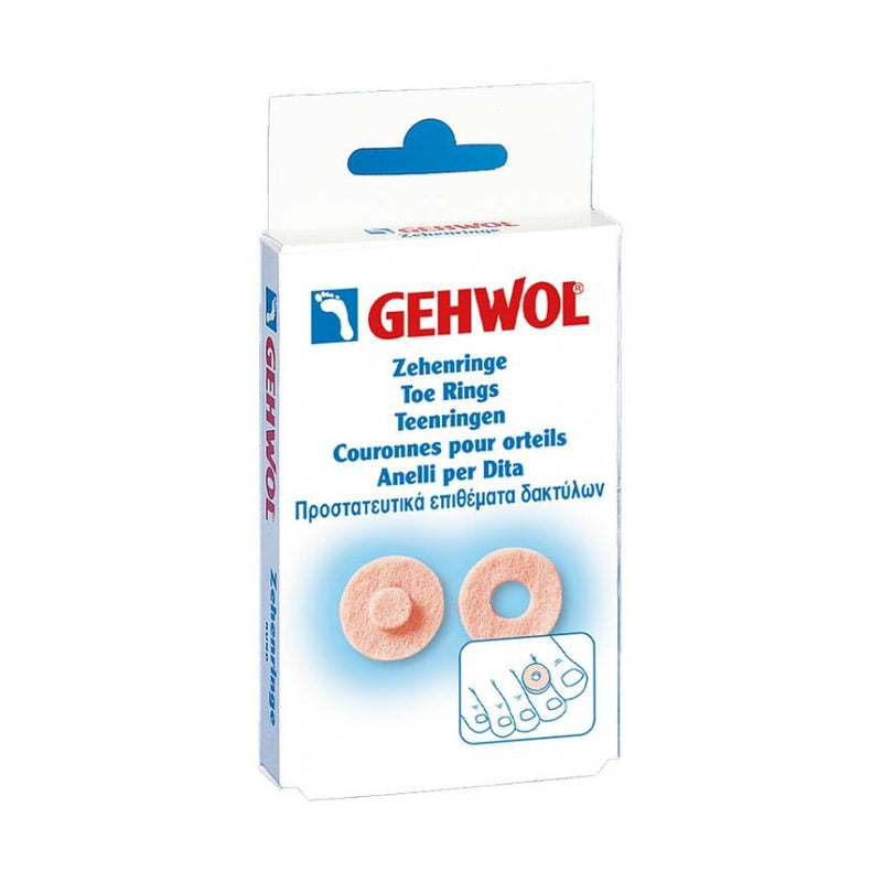 Gehwol Gehwol Toe Ring Round 9 Pcs Toe Cap White Smoke