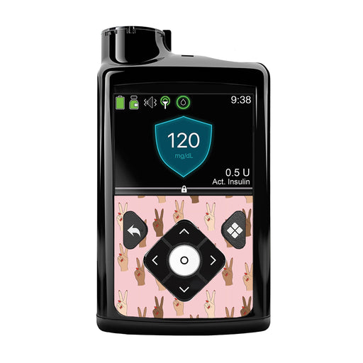 Peelz Together Sticker for Medtronic MiniMed 770G & 780G Peelz/Stickers Black Front Peelz