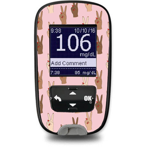 Peelz Together Sticker for the Accu-Chek Guide Glucometer Peelz/Stickers White Smoke