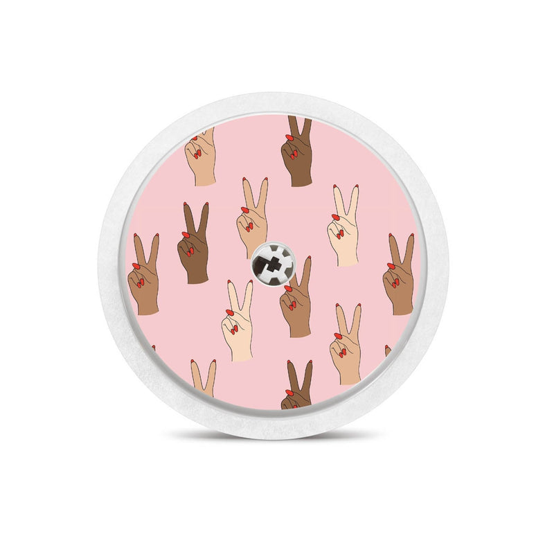 Peelz Together for Freestyle Libre 2 Peelz/Stickers White Smoke Sensor Only