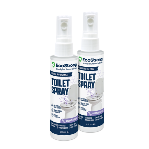 EcoStrong Discrete Toilet Spray Toilet Odor White Smoke 2 x 4 oz Sprayer Bottle