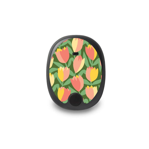Peelz Tons Of Tulips Eversense Smart Transmitter Peelz/Stickers White Smoke