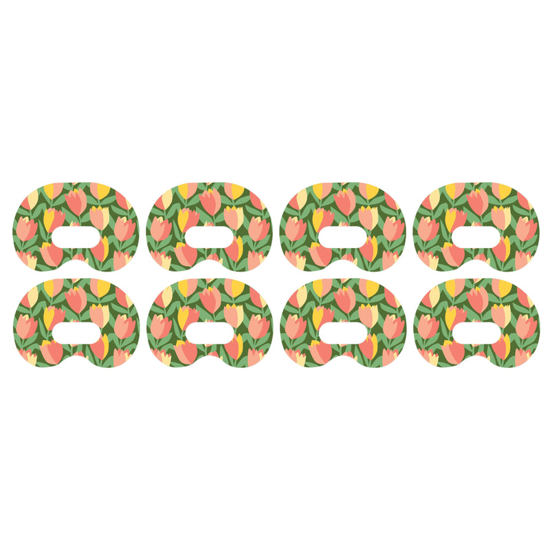 Peelz Tons Of Tulips Medtronic Guardian Connect Patch Tape - Pump Peelz Patch Medical Tape Seashell 4-Pack Medtronic CGM Tape