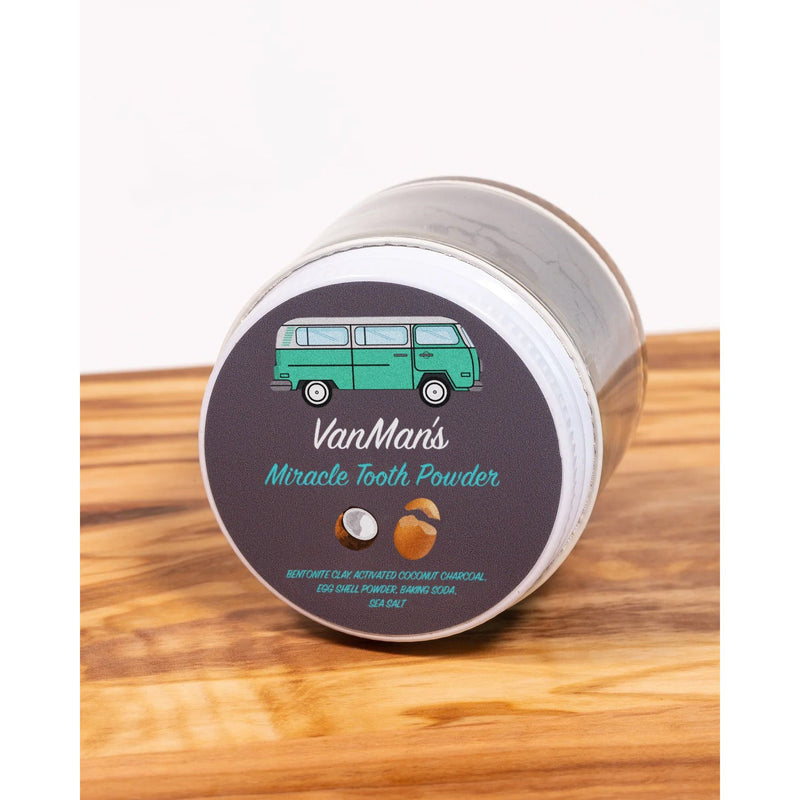 VanMan VanMan's Miracle Tooth Powder - Original Eggshell 2 oz White Smoke