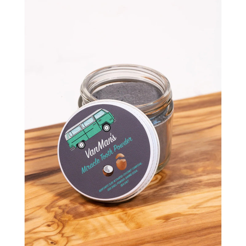 VanMan VanMan's Miracle Tooth Powder - Original Eggshell 2 oz White Smoke
