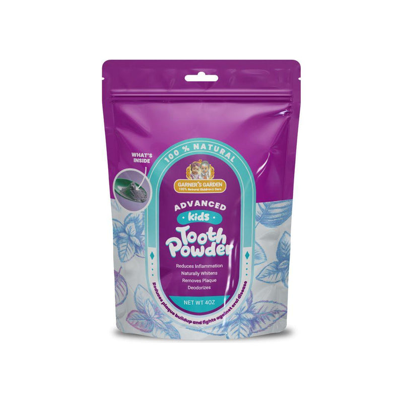 Garner's Garden Kid's Tooth Powder | Fluoride Free | 100% Natural Tooth Powder Dark Magenta Kid's Tooth Powder / 4 oz