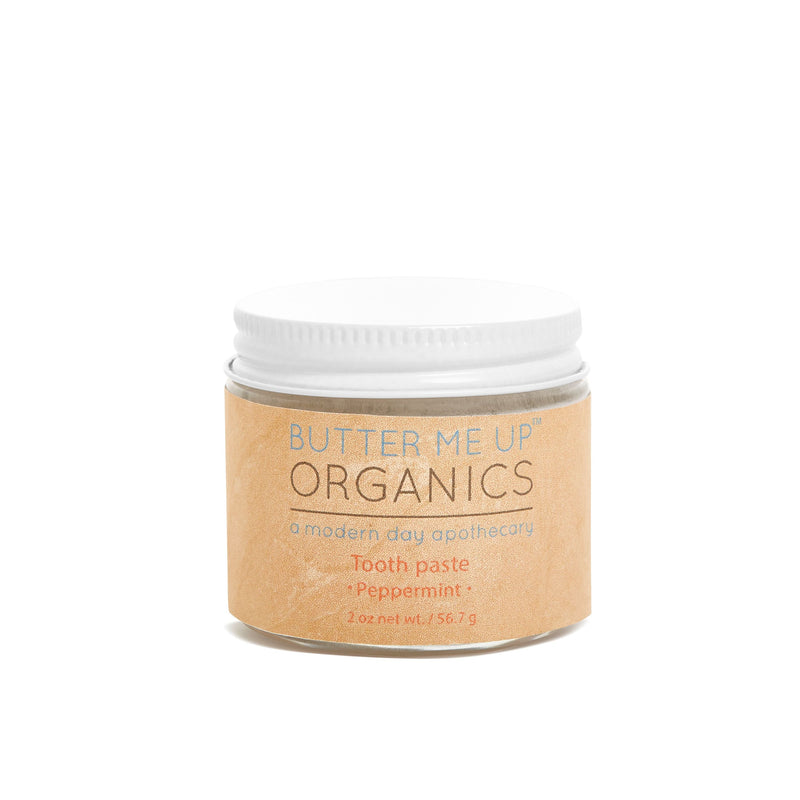 Butter Me Up Organics All Natural Organic Whitening Toothpaste / Remineralizing Toothpaste Teeth Tan Sweet Orange,Peppermint,Sweet Orange + Tooth Brushes,Sweet Orange + Natural Biodegradable Silk Dental Floss with Refillable Container,Sweet Orange + copper Tongue Cleaner Scraper,Peppermint + Tooth Brushes,Peppermint + Natural Biodegradable Silk Dental Fl