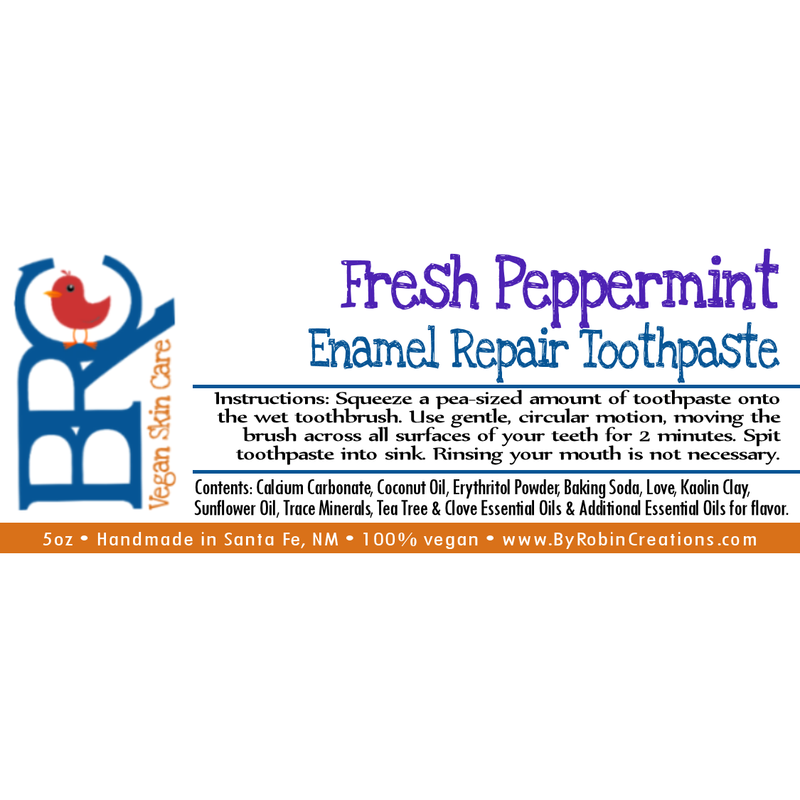 By Robin Creations Enamel Repair Remineralizing Toothpaste Toothpaste White Smoke 1 Tube / Fresh Peppermint,1 Tube / Cool Wintergreen,3 Tubes / Fresh Peppermint,3 Tubes / Cool Wintergreen