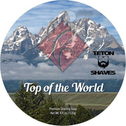 Catie's Bubbles Catie's Bubbles Top Of The World Shaving Collection Shaving Set Slate Gray Shaving Soap 4oz