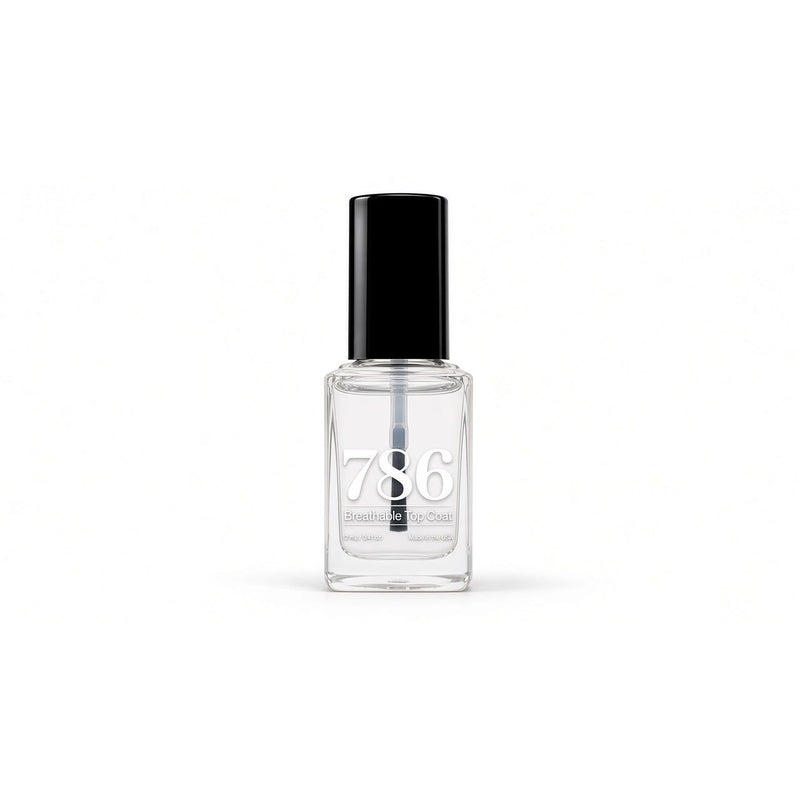 786 Cosmetics Top Coat Clear - Breathable Nail Polish White Smoke