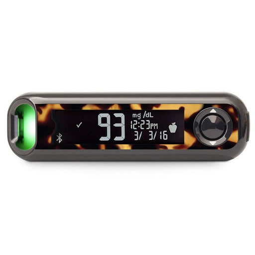 Peelz Tortoise Shell Bayer Contour© Next One Glucometer Peelz/Stickers Black