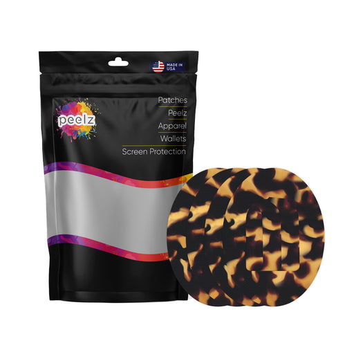 Peelz Tortoise Shell Pod Patch Tape - Pump Peelz Patch Medical Tape White Smoke 4-Pack (Set of 4 Patches)