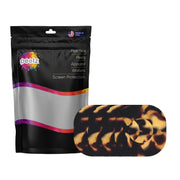 Peelz Tortoise Shell Dexcom G7 and Stelo Patch Tape - Pump Peelz Patch Medical Tape White Smoke 4-Pack (Set of 4 Patches)