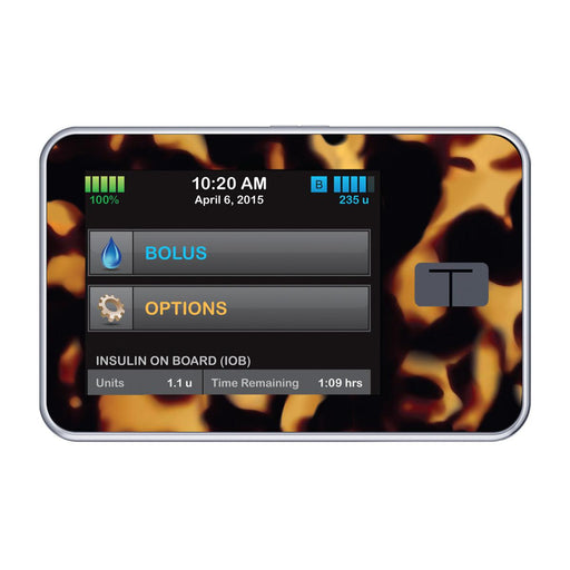 Peelz Tortoise Shell Sticker for Tandem t:slim Peelz/Stickers Black