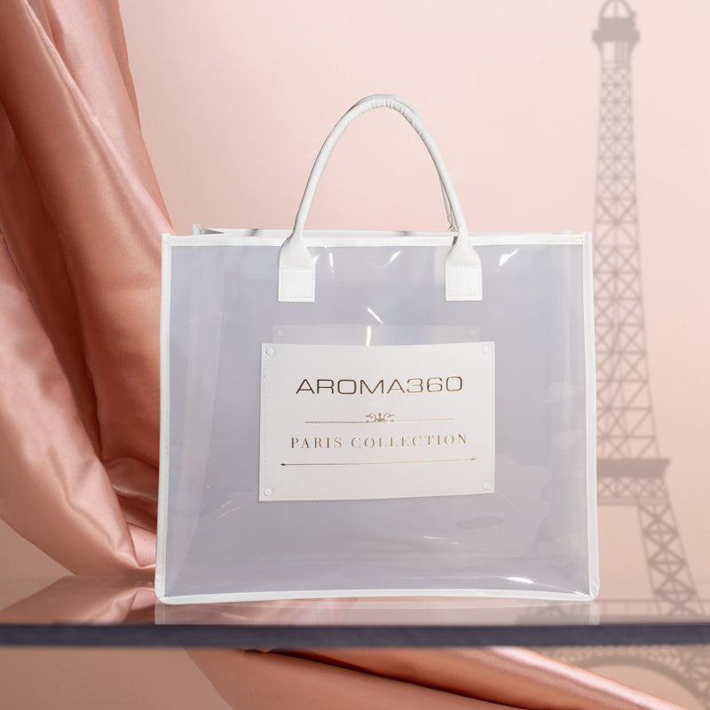 Aroma360 Paris Collection Tote Accessories Misty Rose White