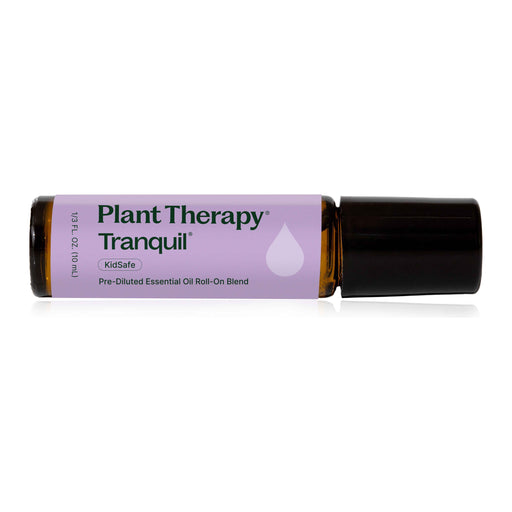 Plant Therapy Tranquil Essential Oil Blend Pre-Diluted Roll-On Essential Oil Black 10 mL