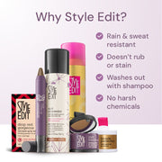 Style Edit Travel Size Root Concealer Spray Spray White Smoke Black,Dark Brown,Medium Brown,Light Brown,Auburn