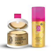 Style Edit Blonde Travel Duo: Touch Up Powder and Travel Sized Concealer Spray White Smoke Light Blonde