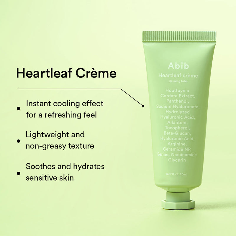 AsiaBeautyMall Abib Heartleaf Calming Trial Kit Serum Light Goldenrod Yellow