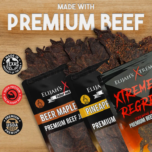 Elijah's Xtreme Beef Jerky Trio Pack Beef Jerky Dark Slate Gray