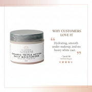 Glimmer Goddess® Organic Skin Care Triple Action Daily Moisturizer – Organic SPF 30 Moisturizers White Smoke 2 oz. JAR / Lightly scented,2 oz. JAR / Unscented – great for extra-sensitive skin,2 oz. Airless Bottle - SUMMER VERSION / Lightly scented,2 oz. Airless Bottle - SUMMER VERSION / Unscented – great for extra-sensitive skin