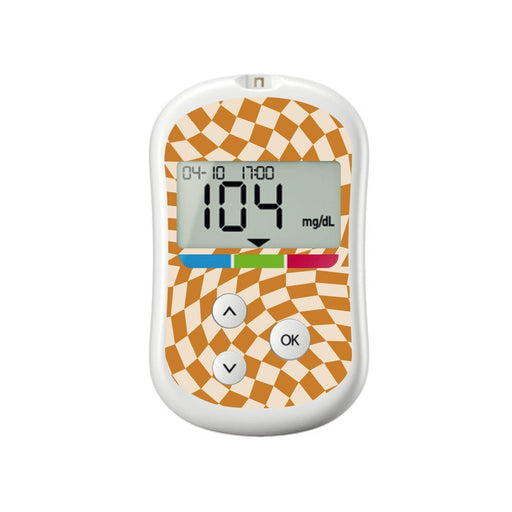 Peelz Trippy Retro for OneTouch Verio Flex Glucometer Peelz/Stickers White Smoke