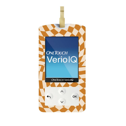 Peelz Trippy Retro for OneTouch Verio IQ Glucometer Peelz/Stickers White Smoke