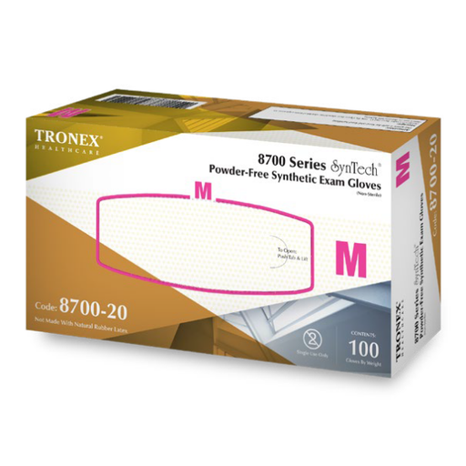Tronex Tronex SynTech Synthetic Powder-Free Examination Gloves Disposable Gloves White Smoke