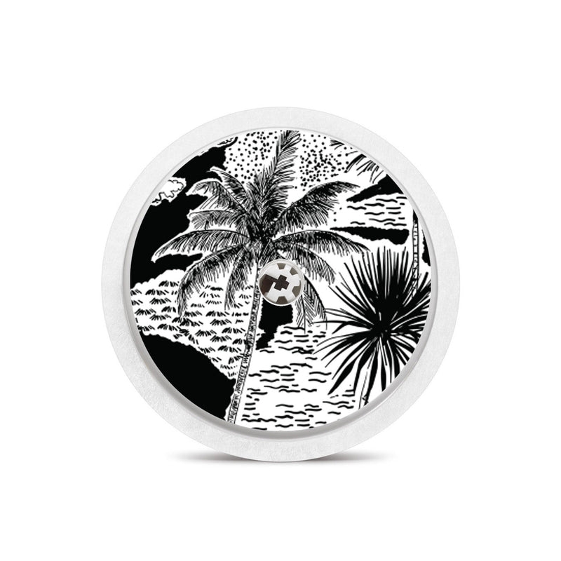 Peelz Tropical Sketch Freestyle Libre 2 Peelz/Stickers White Smoke Sensor Only