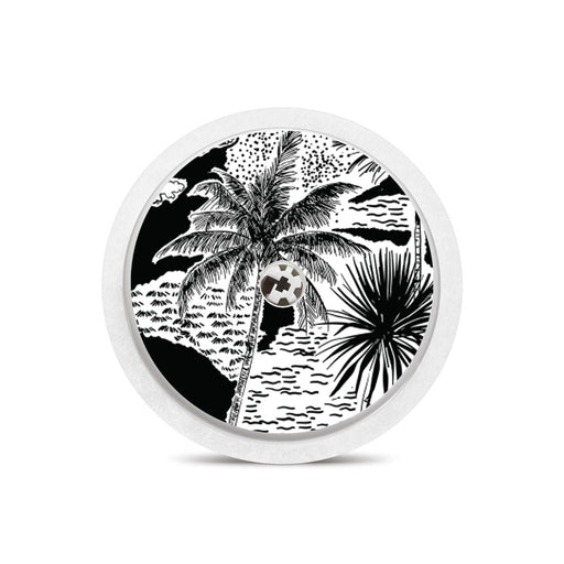 Peelz Tropical Sketch Freestyle Libre 2 Peelz/Stickers White Smoke Sensor Only