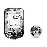 Peelz Tropical Sketch Freestyle Libre 2 Peelz/Stickers White Smoke Receiver + Sensor