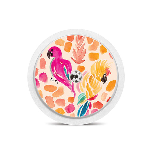 Peelz Tropical Watercolor Freestyle Libre 2 Peelz/Stickers White Smoke Sensor Only